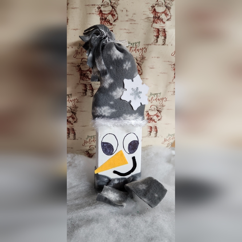 Snowman wood character
